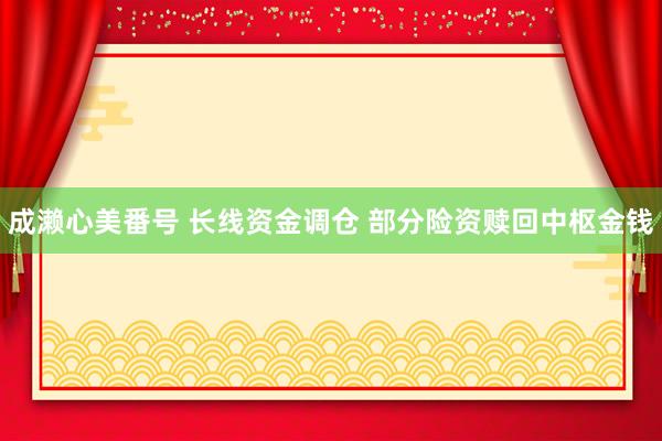 成濑心美番号 长线资金调仓 部分险资赎回中枢金钱