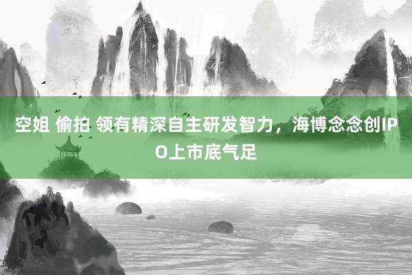 空姐 偷拍 领有精深自主研发智力，海博念念创IPO上市底气足