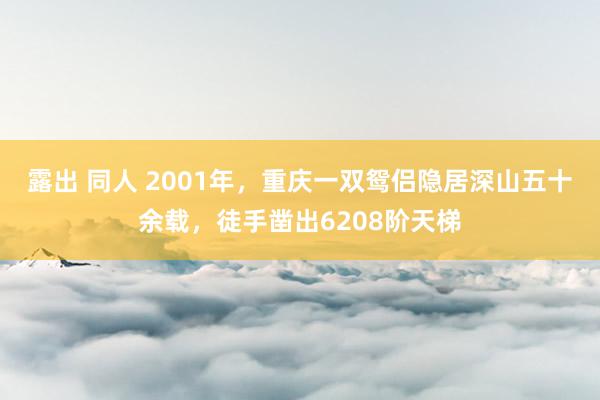 露出 同人 2001年，重庆一双鸳侣隐居深山五十余载，徒手凿出6208阶天梯