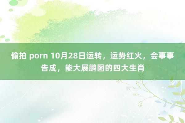 偷拍 porn 10月28日运转，运势红火，会事事告成，能大展鹏图的四大生肖