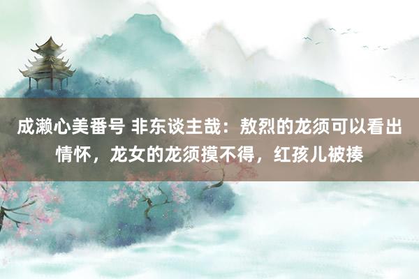 成濑心美番号 非东谈主哉：敖烈的龙须可以看出情怀，龙女的龙须摸不得，红孩儿被揍