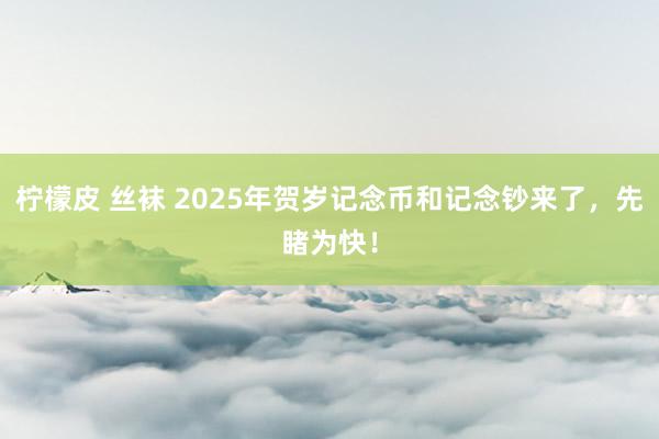 柠檬皮 丝袜 2025年贺岁记念币和记念钞来了，先睹为快！