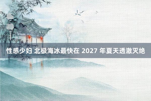 性感少妇 北极海冰最快在 2027 年夏天透澈灭绝