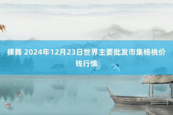 裸舞 2024年12月23日世界主要批发市集杨桃价钱行情