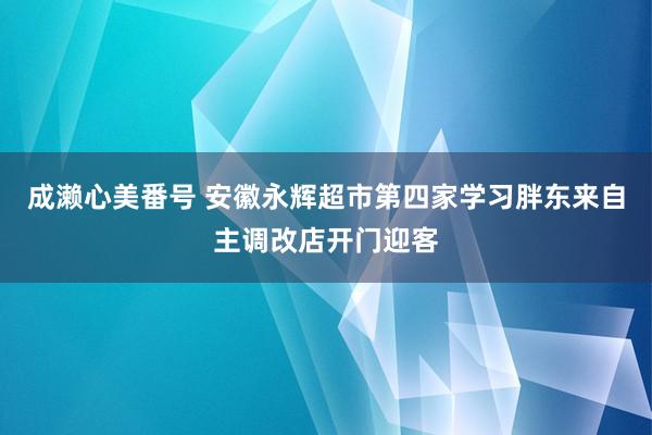 成濑心美番号 安徽永辉超市第四家学习胖东来自主调改店开门迎客