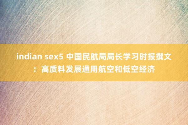 indian sex5 中国民航局局长学习时报撰文：高质料发展通用航空和低空经济